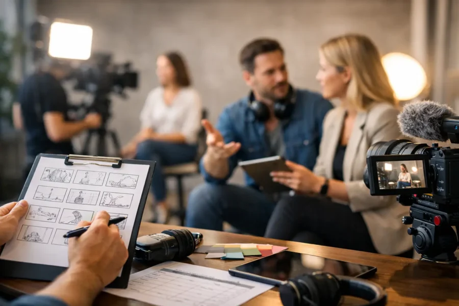 Ablauf einer Videoproduktion: klar geplant