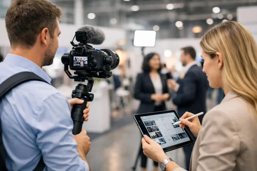 Messe-Content vor Ort produzieren mit Plan